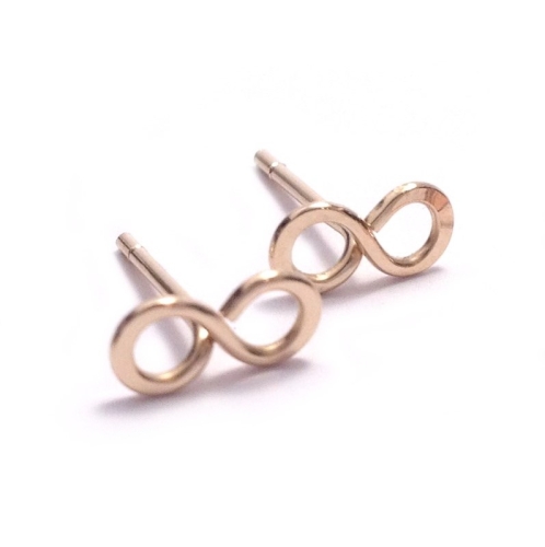 Infinity Stud Earrings | Gold Filled
