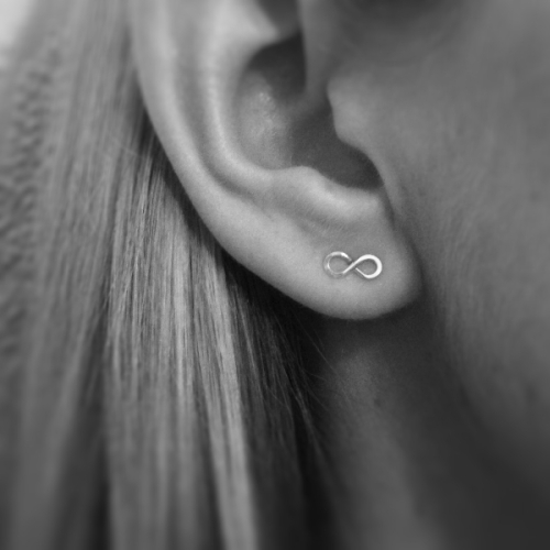 Infinity Stud Earrings | Sterling Silver