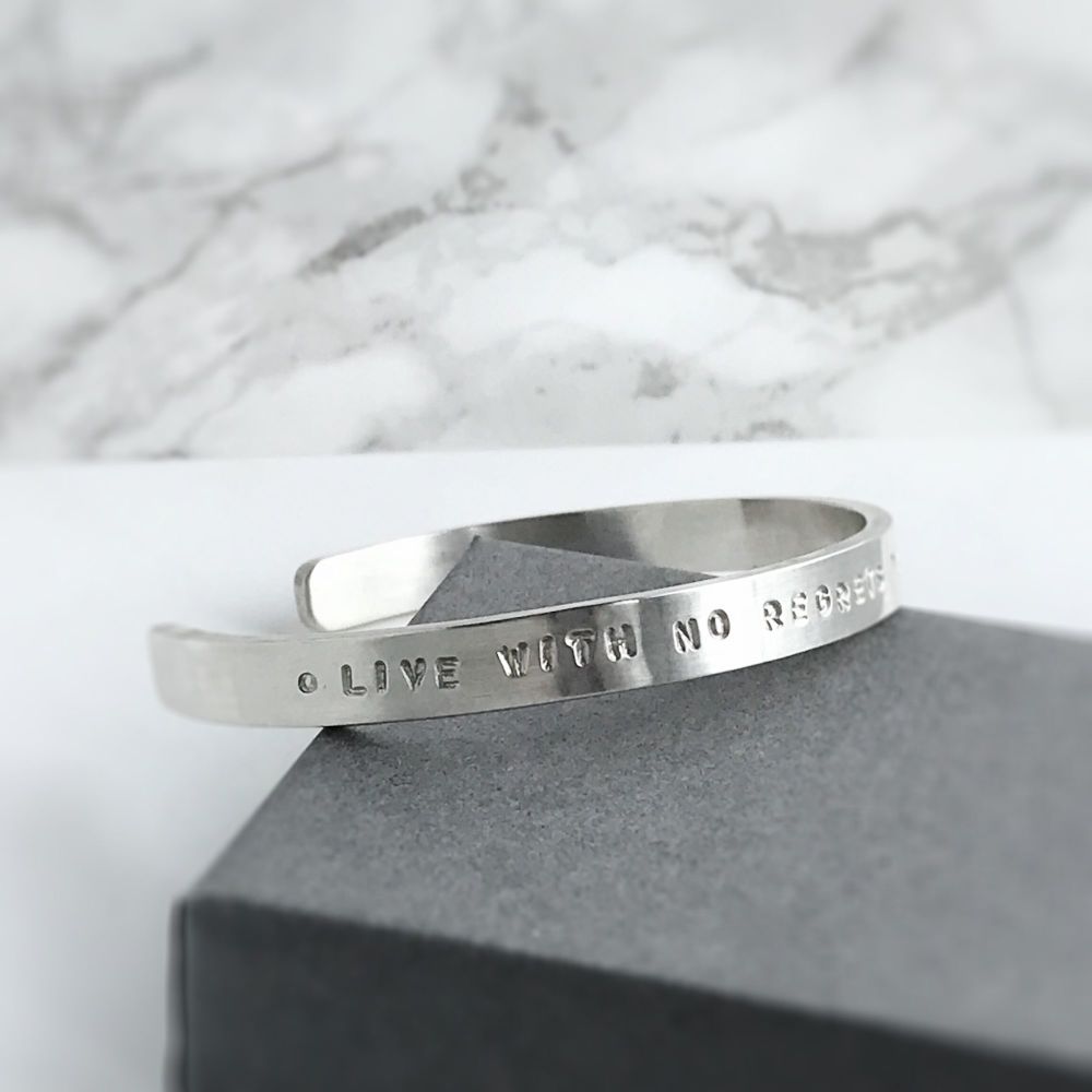 Personalised Sterling Silver Bangle 