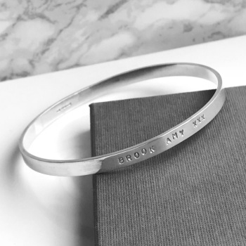 Personalised Sterling Silver Bangle
