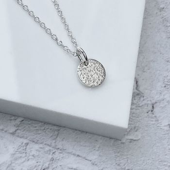 Small Silver Circle Necklace | Stardust