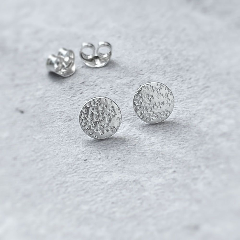 Sterling Silver Circle Studs | Stardust