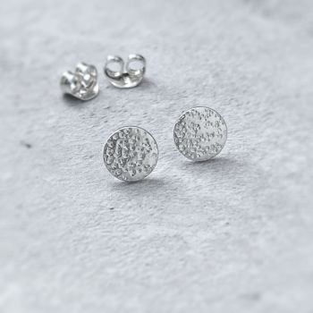 Silver Circle Studs | Stardust