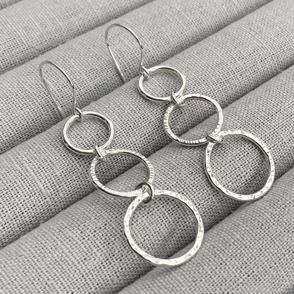 925 Sterling Silver Contemporary Drop Earrings For Women & Girls –  NEMICHAND JEWELS