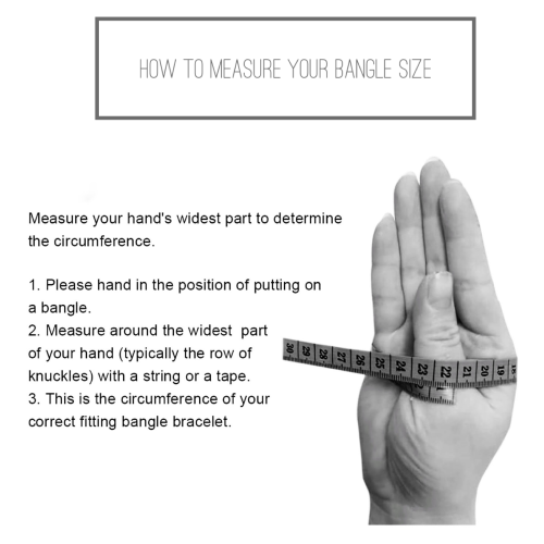 How to measure your bangle size - C