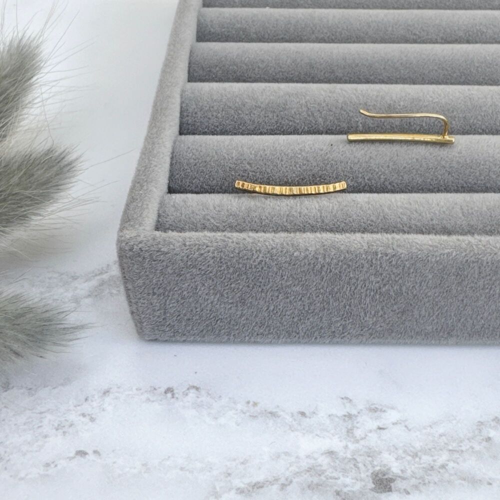 Gold Vermeil Linear Ear Climbers