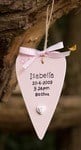 Newborn primitive heart decoration/tag