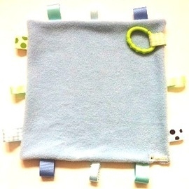 Baby Blue Tab Sensory Blanket