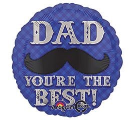 Dad You're the Best - 18" Round Balloon