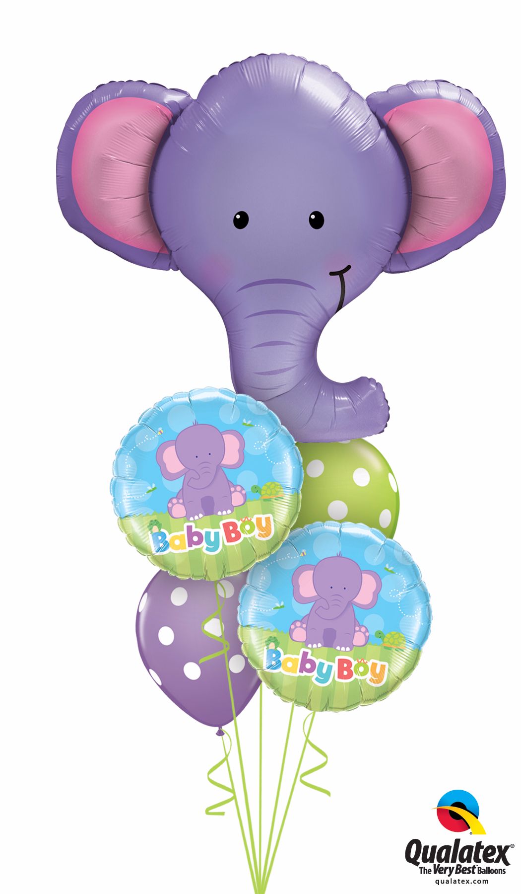 Ellie the Elephant New Baby Balloon Bouquet, New Baby Balloons, Baby ...