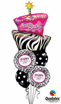Happy Birthday Funky Zebra Bouquet