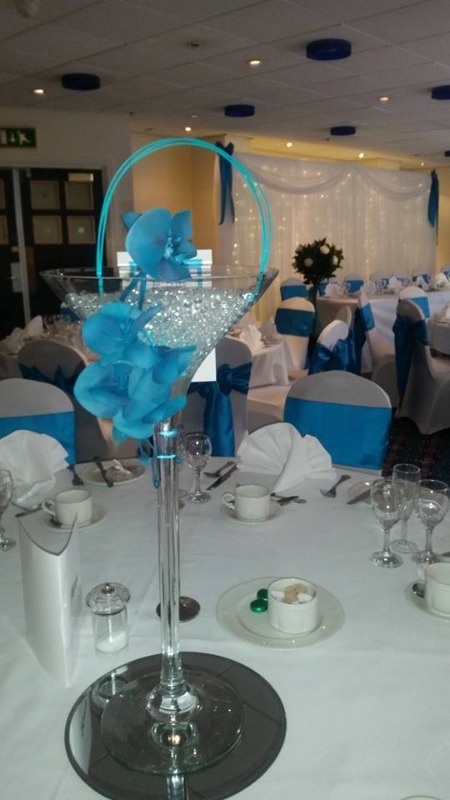 martini glass teal