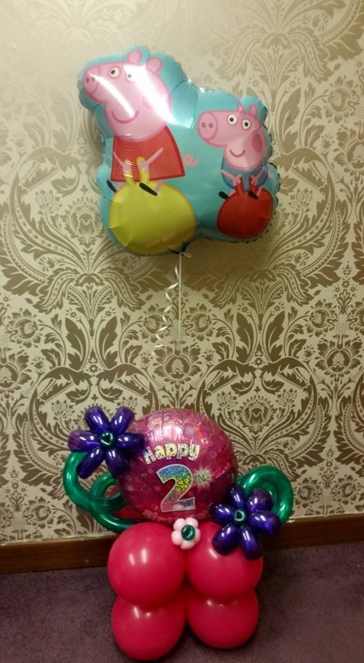 Supersize Happy Birthday Helium Balloon display