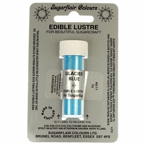 Sugarflair-Lustre Dust-Craft Dusting Colours-Glacier Blue