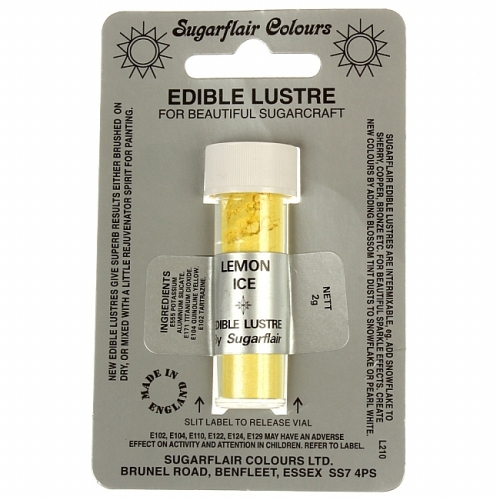 Sugarflair-Lustre Dust-Craft Dusting Colours-Lemon Ice