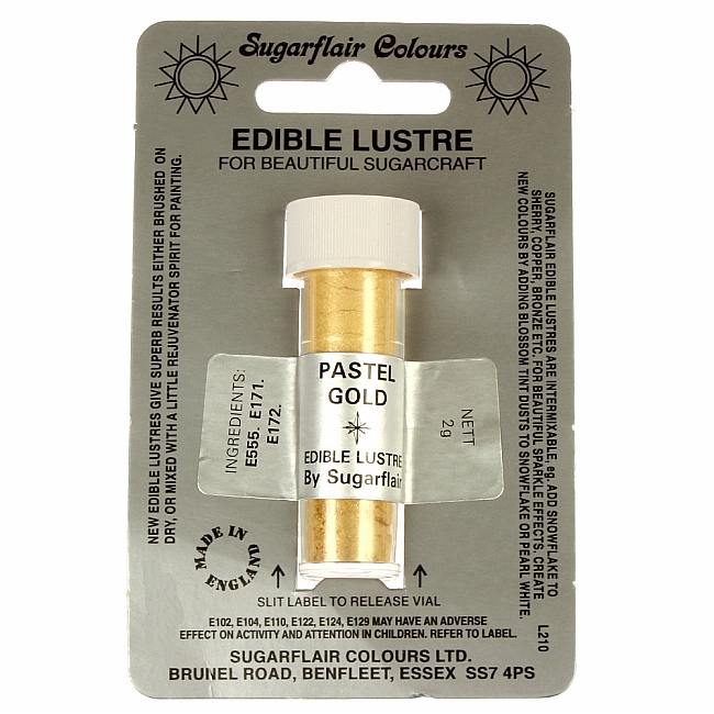 Sugarflair-Lustre Dust-Craft Dusting Colours-Pastel Gold