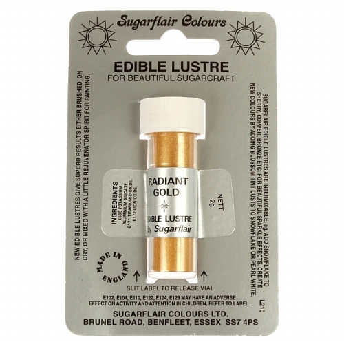 Sugarflair-Lustre Dust-Craft Dusting Colours-Radiant Gold