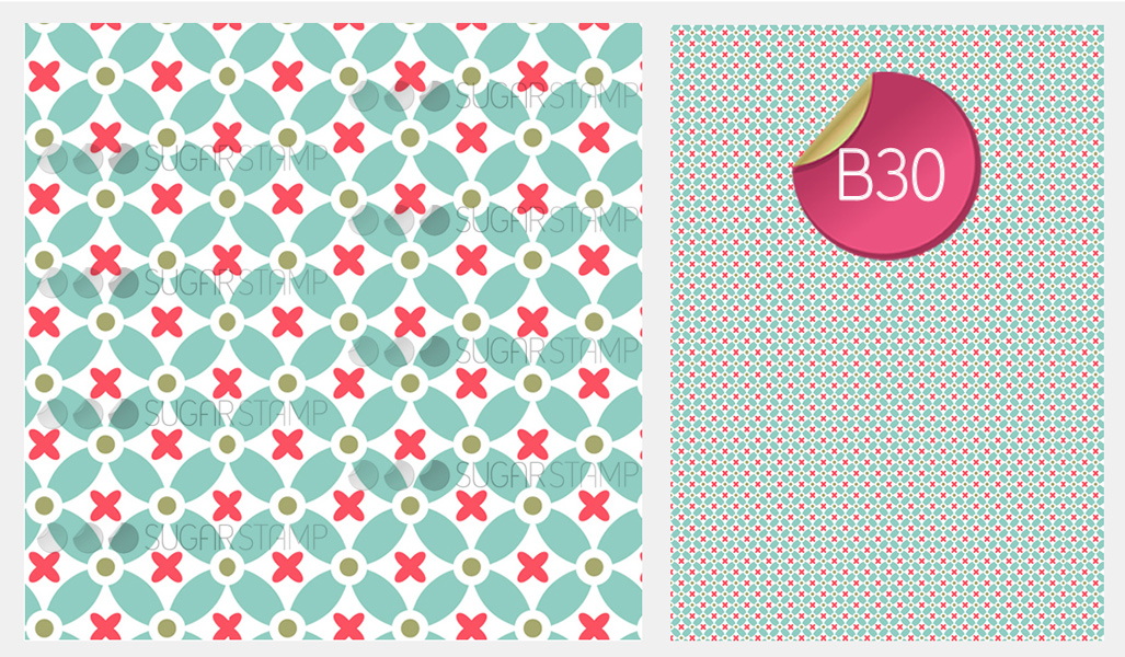 Sugar Stamp Sheet - Pattern Abstract