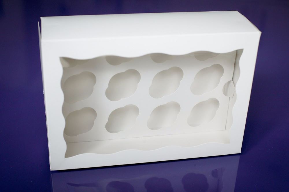 Cupcake Boxes (x 4 boxes) Choose Std or Deep - 12 Cupcakes