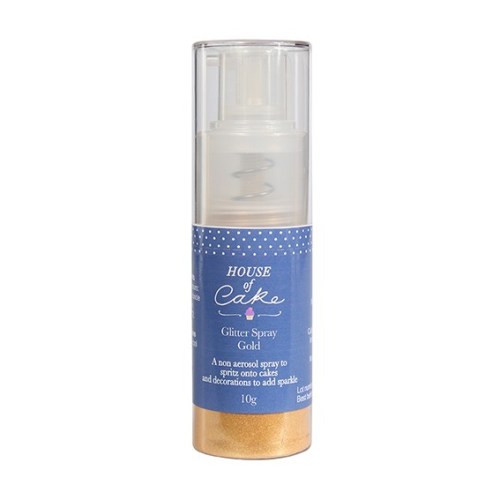 House of Cake Glitter Spray Metallic Gold 10g