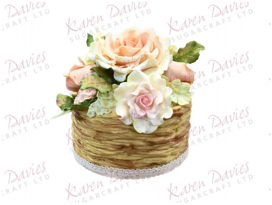 Karen Davies Cake Decorating Mould - RUSTIC WICKER