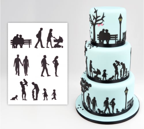 Patchwork Cutters Silhouette Family Set