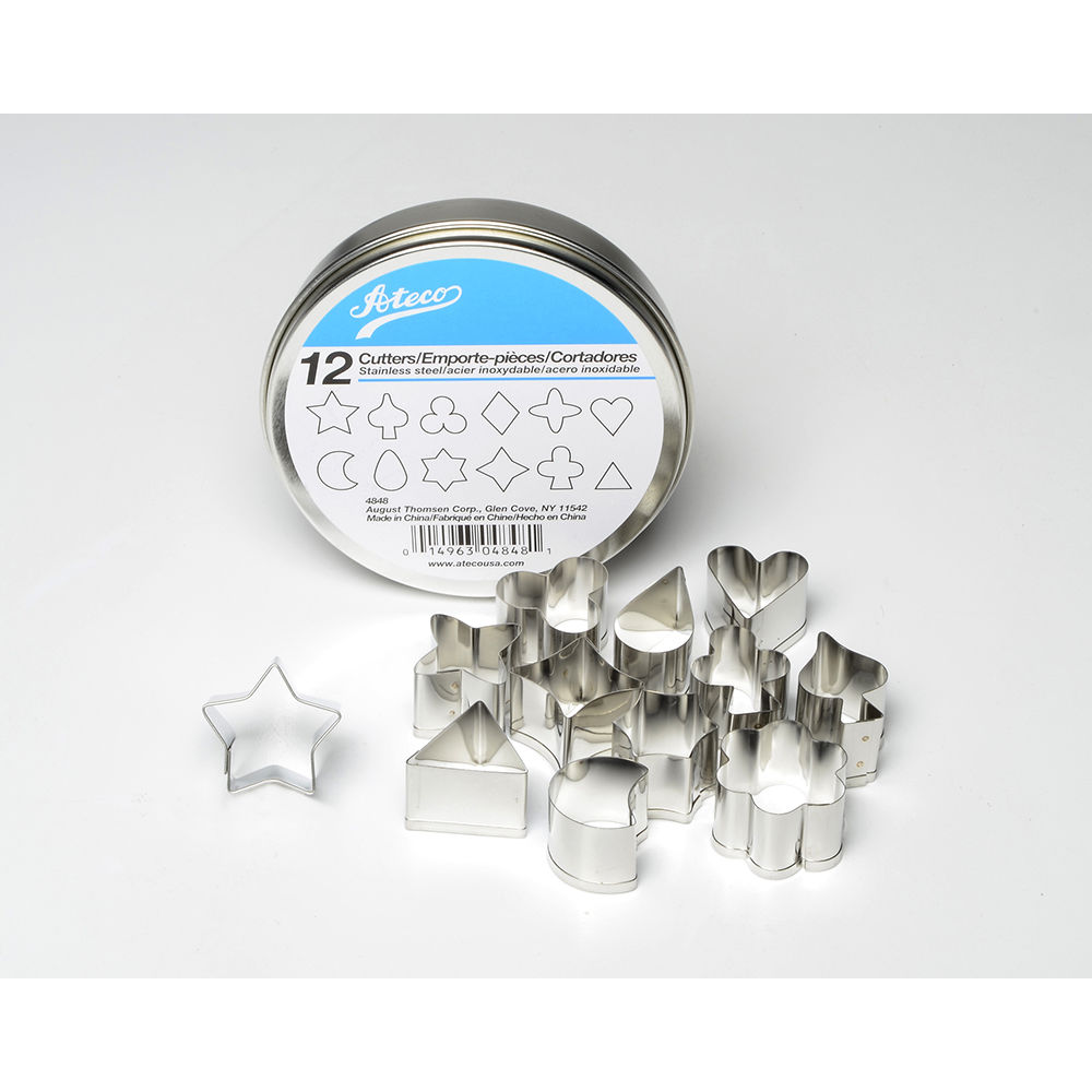 Stainless Steel Cutter Set x 12 Shapes