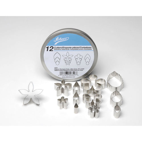 Stainless Steel Cutter Set x 12 Flowers & Leaves