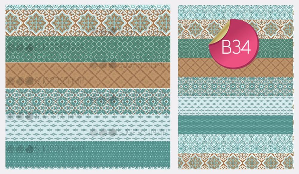 PRE-ORDER Sugar Stamp Sheet - B34