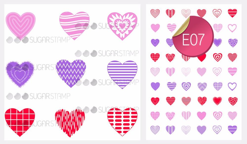 PRE-ORDER Sugar Stamp Sheet - E07
