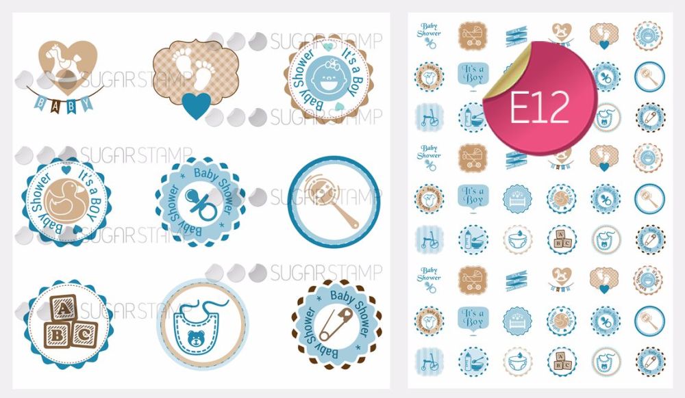 PRE-ORDER Sugar Stamp Sheet - E12