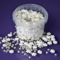 Purple Cupcakes Edibles Sprinkle Mix - Let It Snow 80g