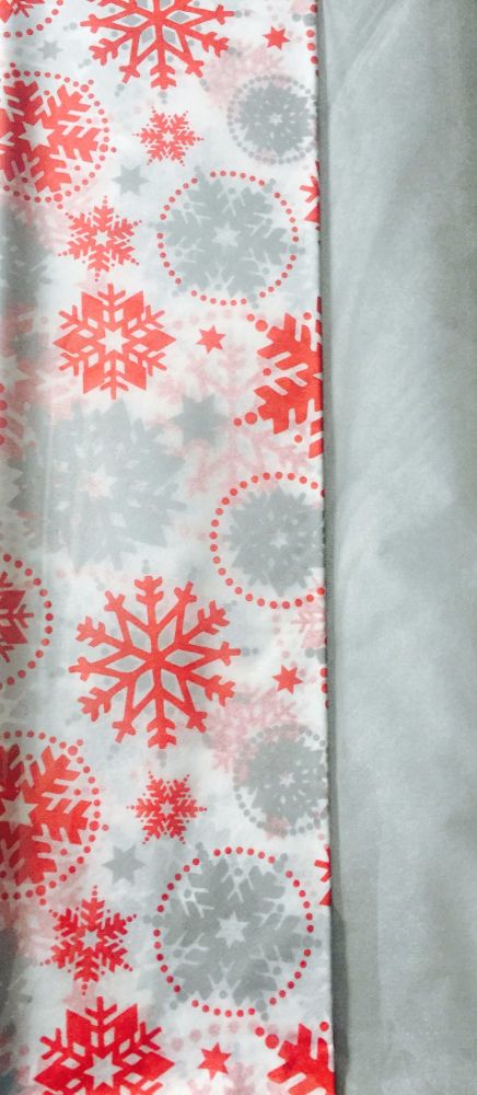Tissue Paper Pack - Snowflake/Silver 10 Sheets 50cm x 70cm