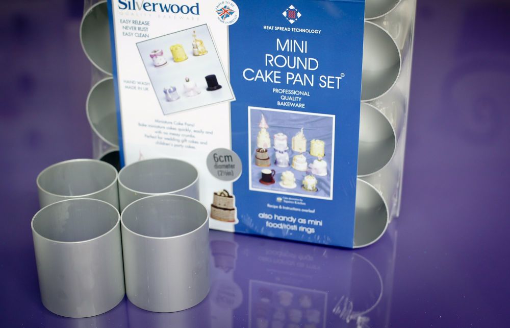 Silverwood UK - Mini ROUND Cake Tin Set x 16 piece (2.5" Multi Tin Set)