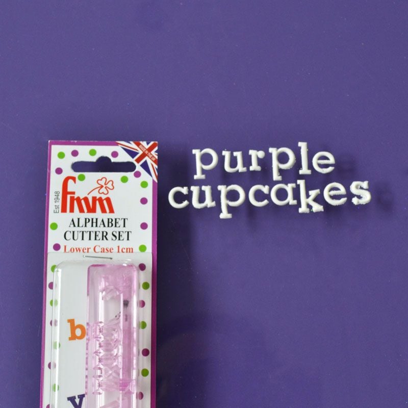 Tappits: FMM Cupcake Alphabet  Lower Case 10mm