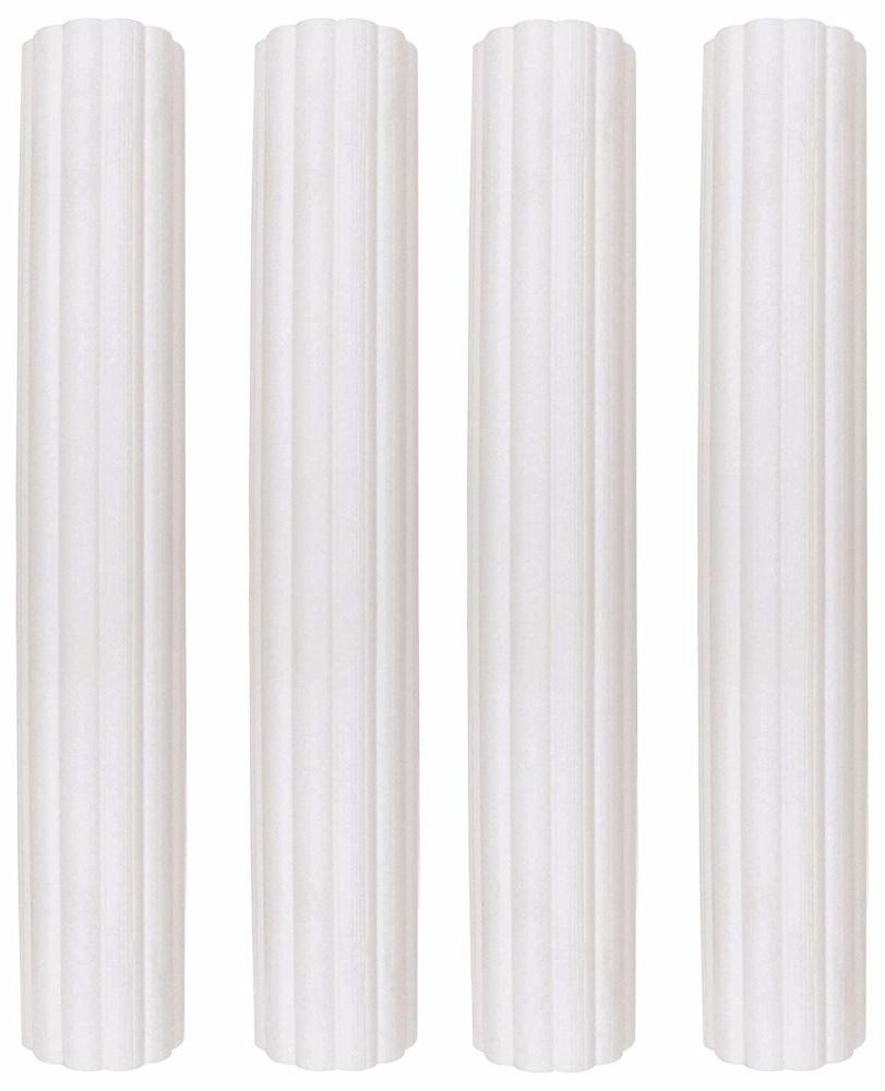 PME - Plastic Hollow Pillars 6" (152mm) Pack of 4 - White