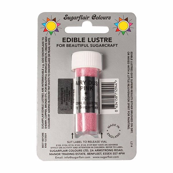 Edible Lustre Dust - Fairy Dust Pink