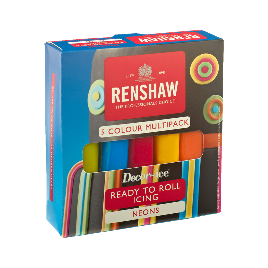 Renshaw Ready To Roll Icing 5 x 100g - Natural Colours