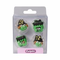 Monster & Witch Halloween Sugar Pipings - Pack of 12 
