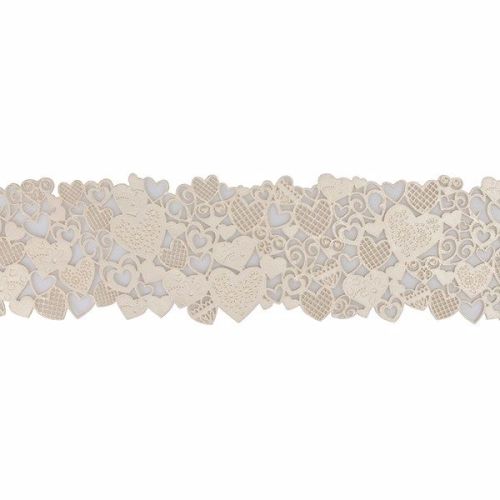 Edible Pearl Cake Lace - Hearts