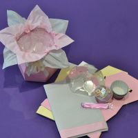 Kit - Cupcake Bouquet Box - Baby Girl Baby Shower/Birth