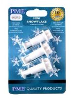 Mini Snowflake Plunger Cutters x 3 (SF709)