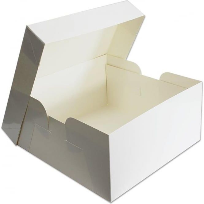 White Cake Box -  7" square (pack of 4)