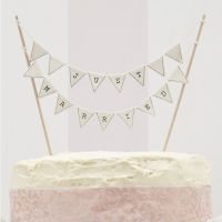 Ginger Ray - Just Married - Cake Bunting - Ivory Vintage Lace