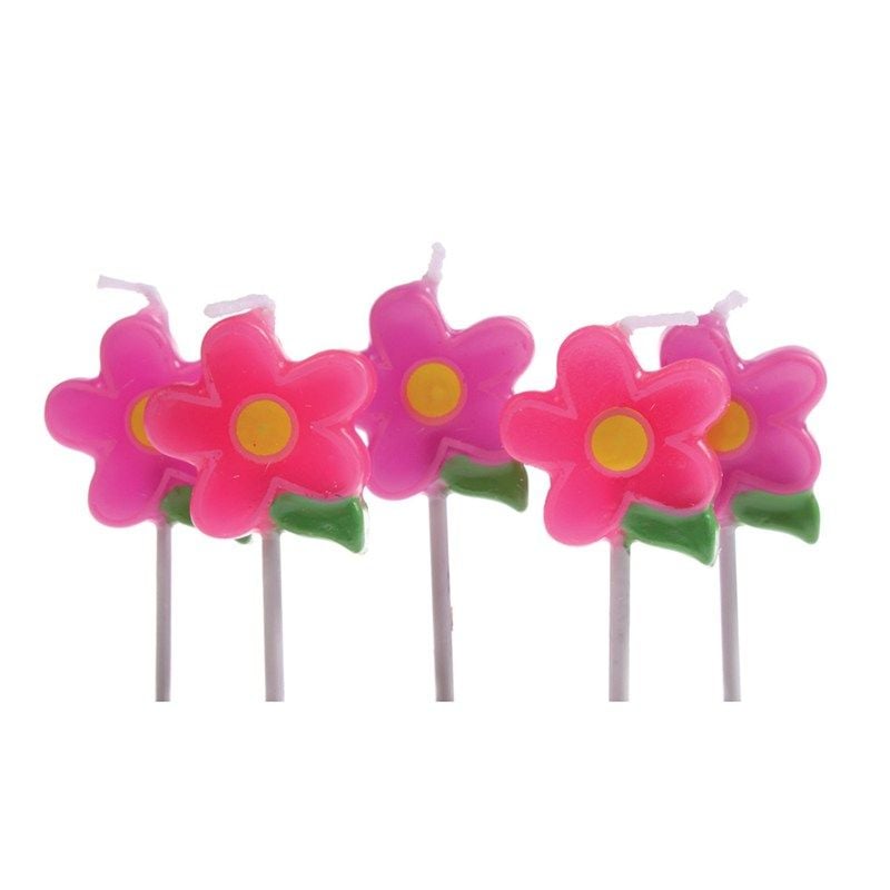 Candles - Birthday Pack of 5 Flowers