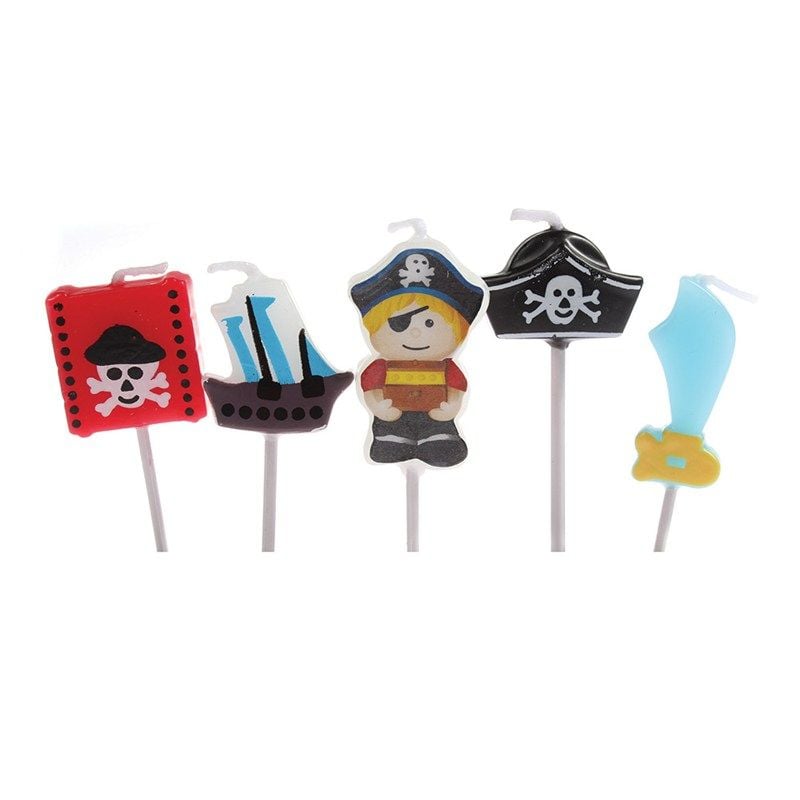 Candles - Birthday Pack of 5 Pirate Theme