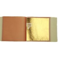 Edible Gold Leaf 23ct - 1 Leaf Transfer Booklet - 80mm x 80mm | Connoisseur Gold