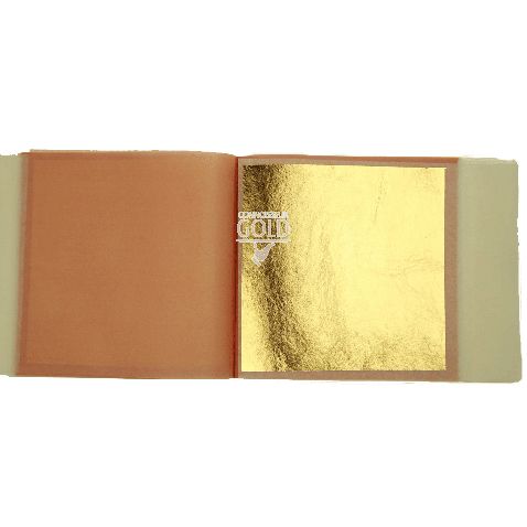 Edible Gold Leaf 23ct - 5 Leaves Transfer Booklet - 80mm x 80mm | Connoisseur Gold