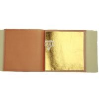 Edible Gold Leaf 23ct - 10 Leaves Transfer Booklet - 80mm x 80mm | Connoisseur Gold