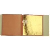 Edible Gold Leaf 23ct - 25 Leaves Transfer Booklet - 80mm x 80mm | Connoisseur Gold